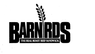 BARN RDS THE REAL ROAST BEEF SANDWICH. logo