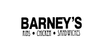 BARNEY'S RIBS - CHICKEN SANDWICHES logo
