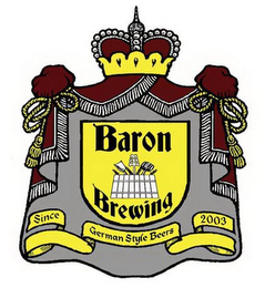 BARON BREWING GERMAN STYLE SINCE 2003 logo