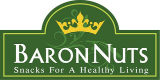 BARON NUTS SNACKS FOR A HEALTHY LIVING logo