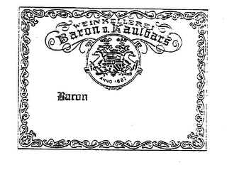 BARON V. KAULBARS WEINKELLEREI ANNO 1882 logo