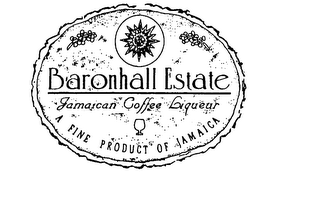 BARONHALL ESTATE JAMAICAN COFFEE LIQUEUR A FINE PRODUCT OF JAMAICA logo