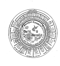 BAROQUE CERAMICS DO'IT & DECALIT MAKE YOUR OWN & DESIGN YOUR OWN logo