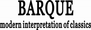 BARQUE MODERN INTERPRETATION OF CLASSICS logo
