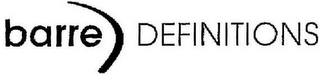 BARRE DEFINITIONS logo