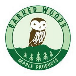 BARRED WOODS MAPLE PRODUCTS logo