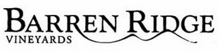 BARREN RIDGE VINEYARDS logo