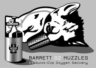 BARRETT O2 MUZZLES K9 QUICK-CLIP OXYGENDELIVERY logo