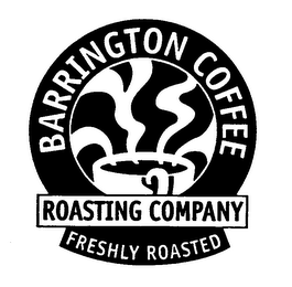 BARRINGTON COFFEE ROASTING COMPANY FRESHLY ROASTED logo