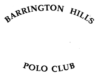 BARRINGTON HILLS POLO CLUB logo