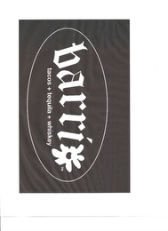 BARRIO TACOS + TEQUILA + WHISKEY logo