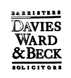 BARRISTERS, DAVIES WARD & BECK logo