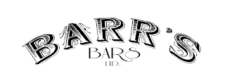 BARR'S BARS LTD. logo