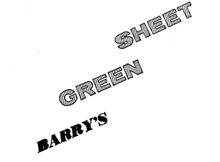 BARRY'S GREEN SHEET logo