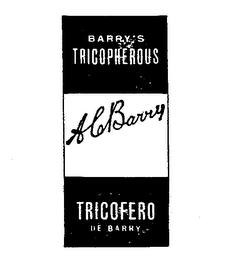 BARRY'S TRICOPHEROUS TRICOFERO DE BARRY AL BARRY logo