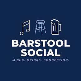 BARSTOOL SOCIAL MUSIC. DRINKS. CONNECTION. logo