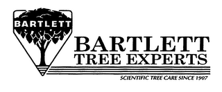 BARTLETT TREE EXPERTS SCIENTIFIC TREE CARE SINCE 1907 logo