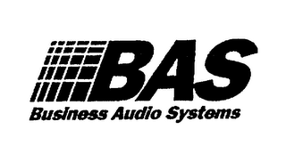 BAS BUSINESS AUDIO SYSTEMS logo