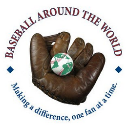 BASEBALL AROUND THE WORLD MAKING A DIFFERENCE, ONE FAN AT A TIME logo