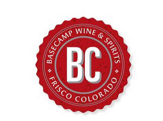 BASECAMP WINE & SPIRITS, BC, FRISCO COLORADO logo