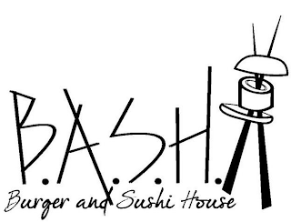 B.A.S.H. BURGER AND SUSHI HOUSE logo