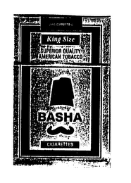 BASHA 20 CIGARETTES SUPERIOR QUALITY AMERICAN TOBACCO CIGARETTES logo