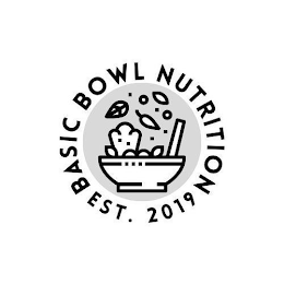 BASIC BOWL NUTRITION EST. 2019 logo