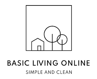 BASIC LIVING ONLINE SIMPLE AND CLEAN logo
