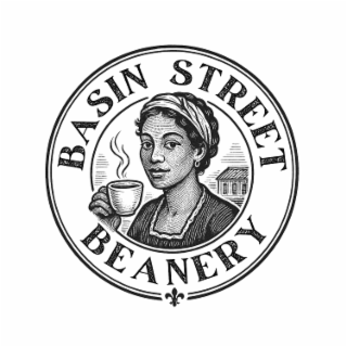 BASIN STREET BEANERY logo