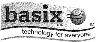 BASIX INC. TECHNOLOGY FOR EVERYONE logo
