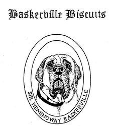 BASKERVILLE BISCUITS SIR HEMINGWAY BASKERVILLE logo