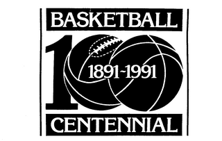 BASKETBALL CENTENNIAL 100 1891-1991 logo
