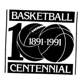 BASKETBALL CENTENNIAL 100 1891-1991 logo