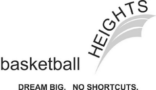 BASKETBALL HEIGHTS DREAM BIG. NO SHORTCUTS. logo