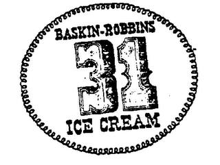 BASKIN-ROBBINS 31 ICE CREAM logo