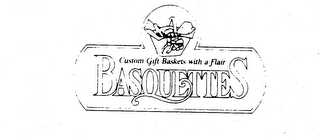 BASQUETTES CUSTOM GIFT BASKETS WITH A FLAIR logo