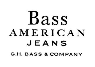 BASS AMERICAN JEANS G.H. BASS & COMPANY logo