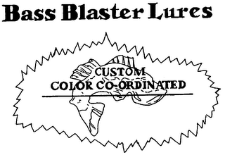 BASS BLASTER LURES CUSTOM COLOR CO-ORDINATED logo