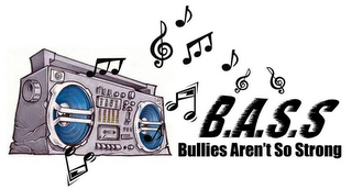 B.A.S.S BULLIES AREN'T SO STRONG logo