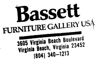 BASSETT FURNITURE GALLERY USA logo