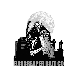 BASSREAPER BAIT CO RIP OLD BAITS logo