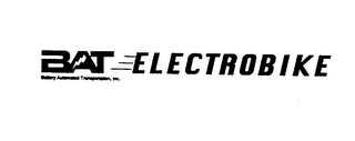 BAT ELECTROBIKE BATTERY AUTOMATED TRANSPORTATION, INC. logo