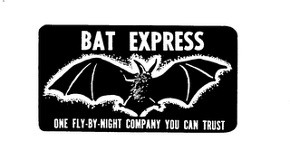 BAT EXPRESS ONE FLY.BY.NIGHT COMPANY YOU CAN TRUST logo