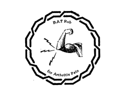 B.A.T RUB FOR ARTHRITIS PAIN logo