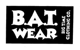 B.A.T. WEAR BIG TIME CLOTHING CO. logo