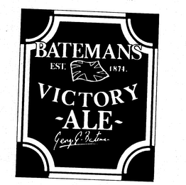 BATEMANS VICTORY ALE EST. 1874. GEORGE G. BATEMAN logo