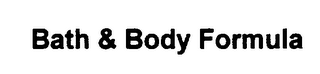 BATH & BODY FORMULA logo