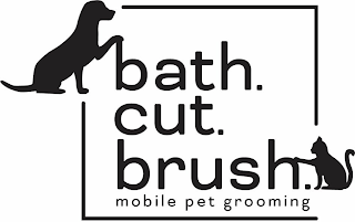 BATH.CUT.BRUSH. MOBILE PET GROOMING logo