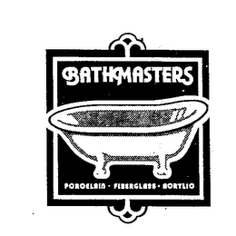 BATHMASTERS PORCELAIN FIBERGLASS ACRYLIC logo