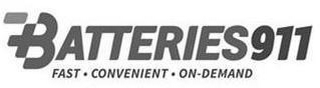 BATTERIES 911 FAST · CONVENIENT · ON-DEMAND logo